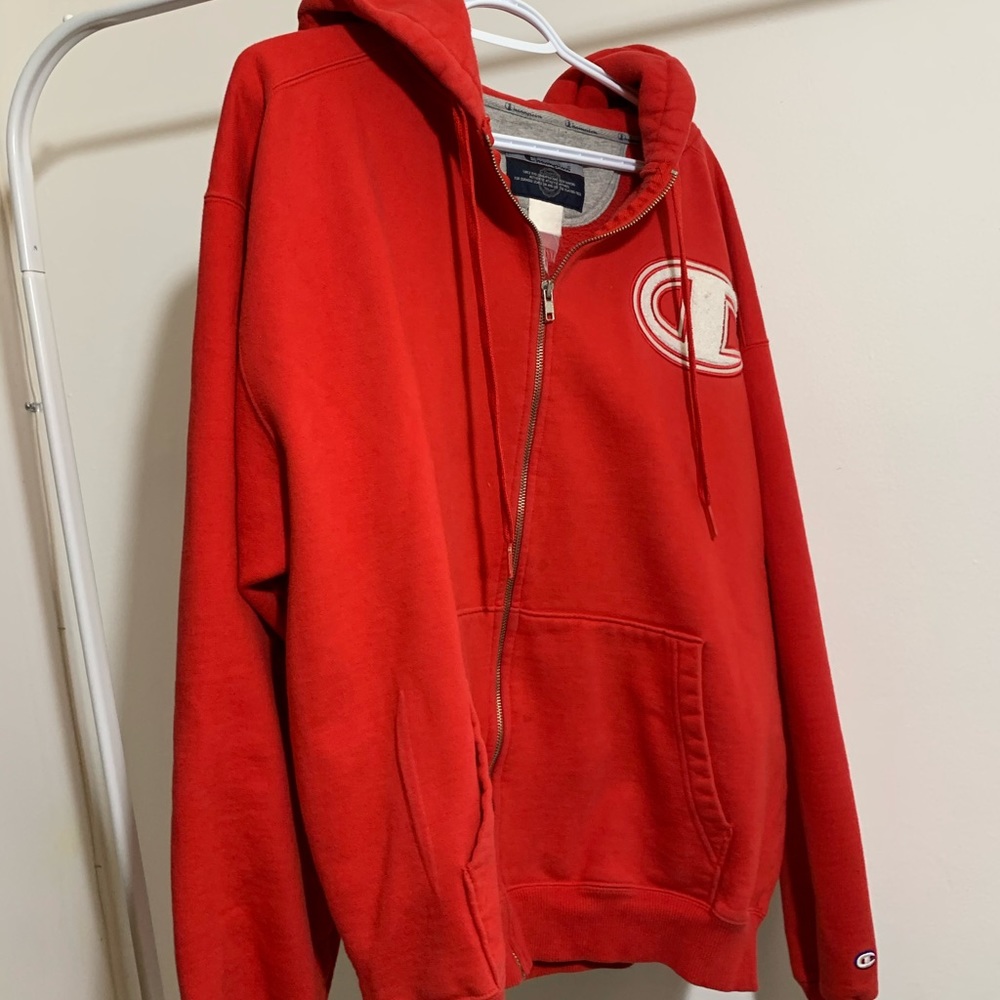 Champion “Logo” Hoodie RED